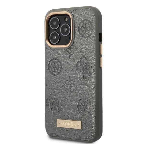 Guess Peony Logo Plate MagSafe - θήκη για Apple iPhone 13 Pro / - Γκρι 2