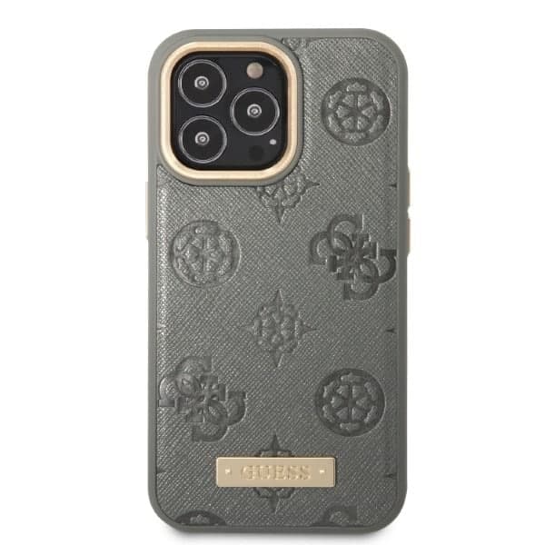 Guess Peony Logo Plate MagSafe - θήκη για Apple iPhone 13 Pro / - Γκρι 3