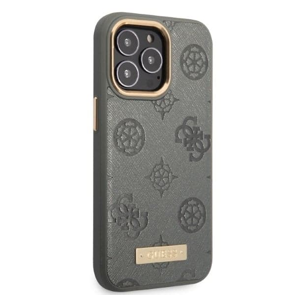 Guess Peony Logo Plate MagSafe - θήκη για Apple iPhone 13 Pro / - Γκρι 4