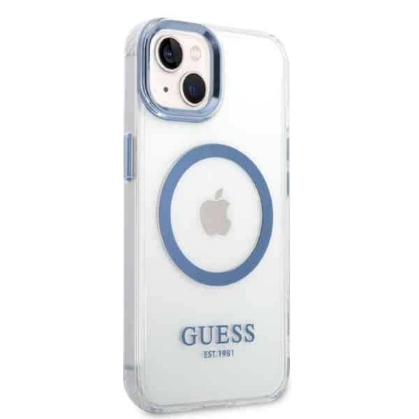 Guess Metal Outline Magsafe - θήκη για Apple iPhone 14 Plus / 15 - Διάφανο 4