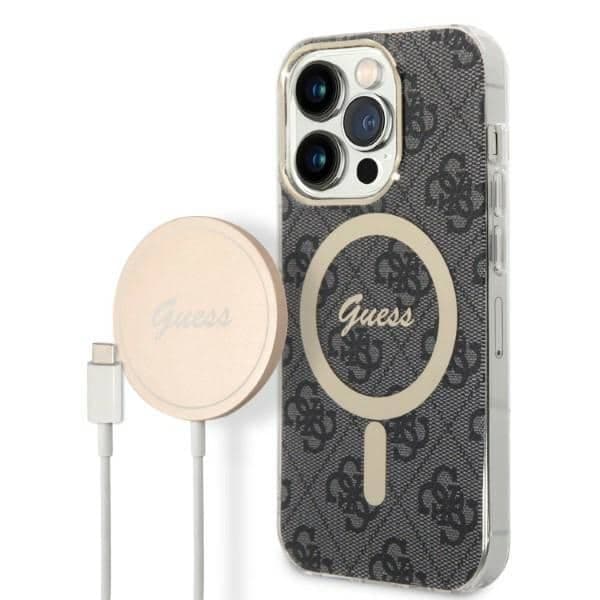 Guess Guess 4G Print - θήκη για Apple iPhone 14 Pro Max - Μαύρο