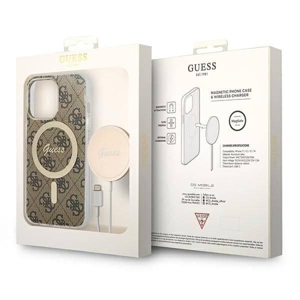Guess Print MagSafe - θήκη για Apple iPhone 13 Pro - Καφέ 10