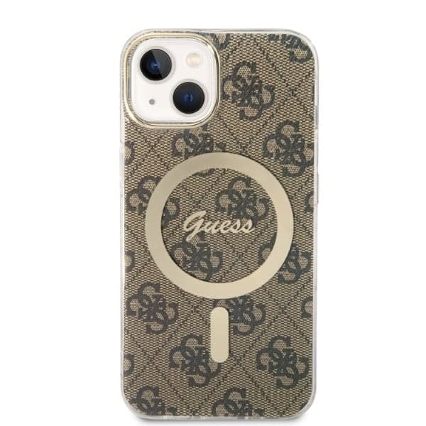 Guess Guess 4G Print - θήκη για Apple iPhone 14 Plus / 15 - Καφέ 3