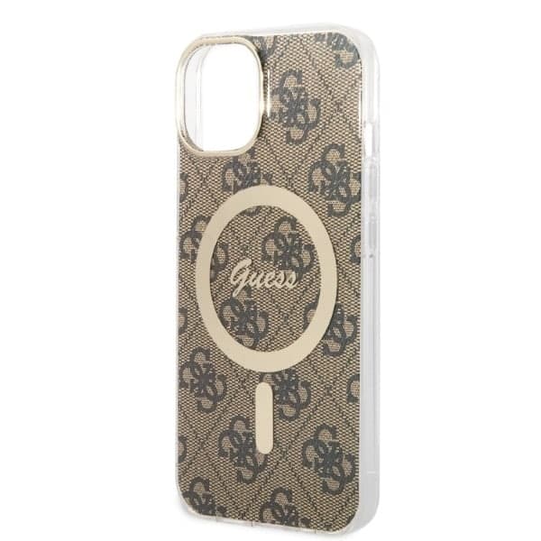 Guess Guess 4G Print - θήκη για Apple iPhone 14 Plus / 15 - Καφέ 6