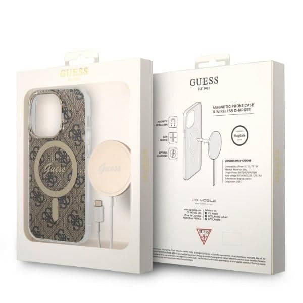 Guess Guess 4G Print - θήκη για Apple iPhone 14 Pro Max - Καφέ 10