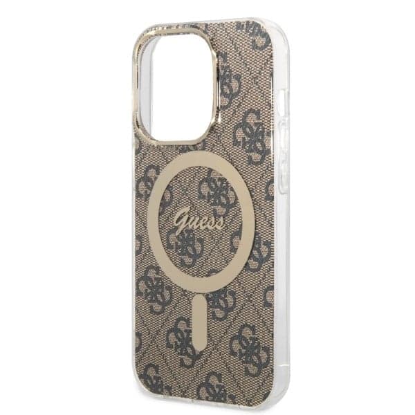 Guess Guess 4G Print - θήκη για Apple iPhone 14 Pro Max - Καφέ 6