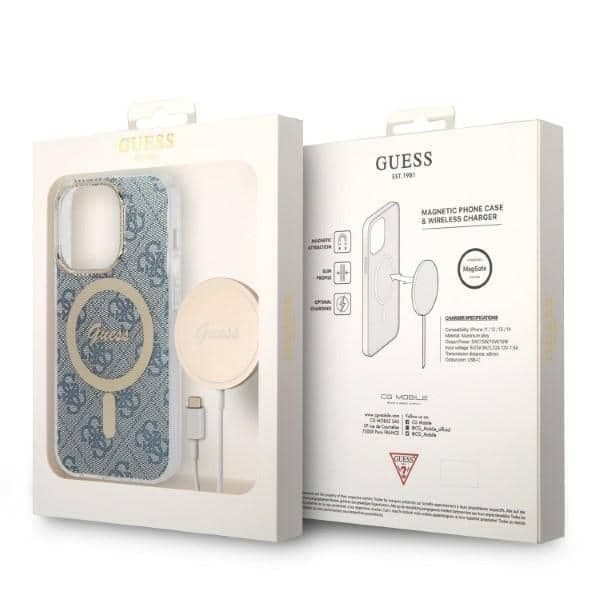 Guess Guess 4G Print - θήκη για Apple iPhone 14 Pro Max - Μπλε 9