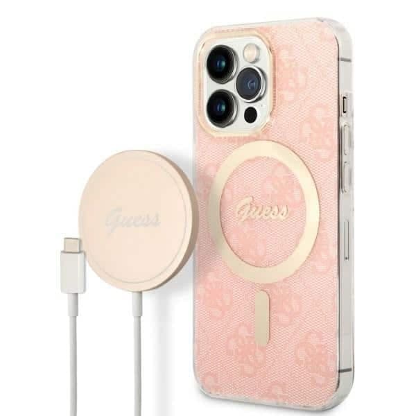 Guess Guess 4G Print - θήκη για Apple iPhone 13 Pro Max - Ροζ