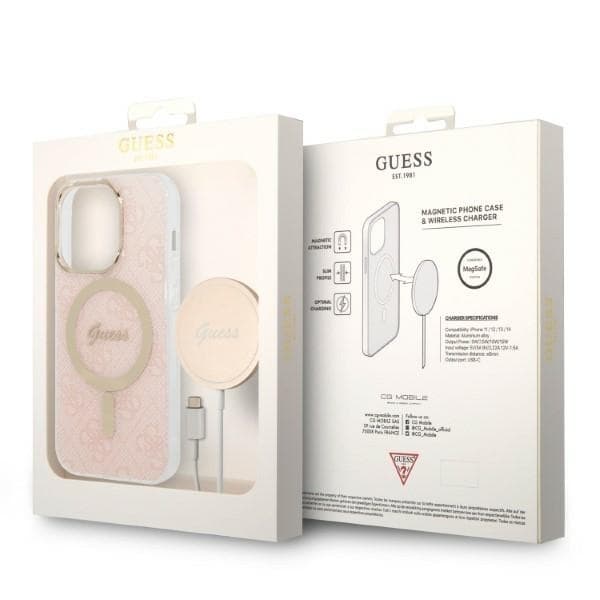 Guess Print MagSafe - θήκη για Apple iPhone 14 Pro - Ροζ 10