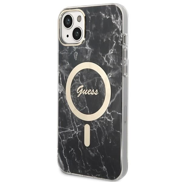 Guess Marble Collection - θήκη για Apple iPhone 14 Plus / 15 - Μαύρο 2