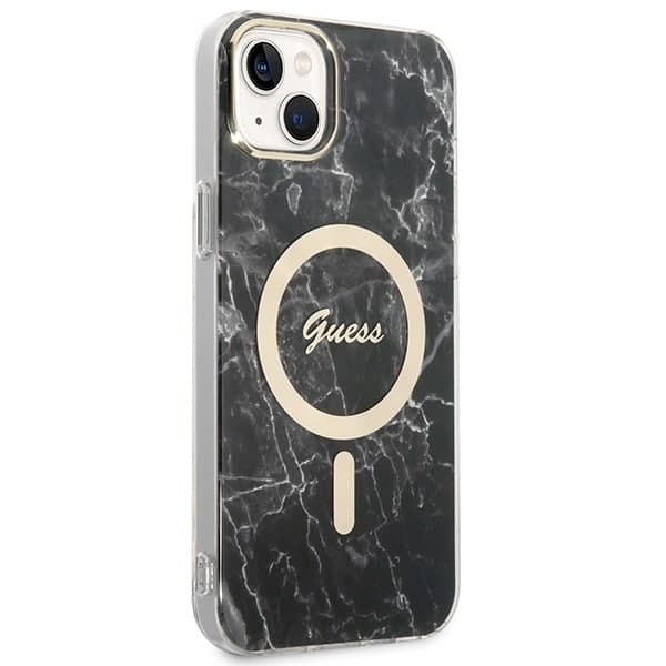 Guess Marble Collection - θήκη για Apple iPhone 14 Plus / 15 - Μαύρο 4