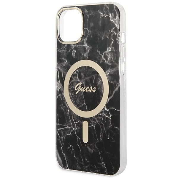 Guess Marble Collection - θήκη για Apple iPhone 14 Plus / 15 - Μαύρο 6