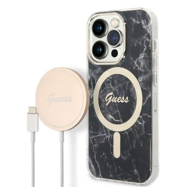 Guess Marble MagSafe - Apple iPhone 14 Pro Max - Μαύρο