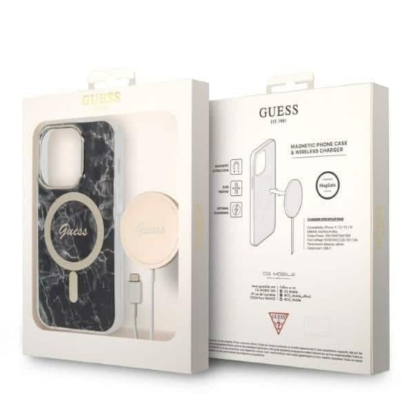 Guess Marble MagSafe - Apple iPhone 14 Pro Max - Μαύρο 10