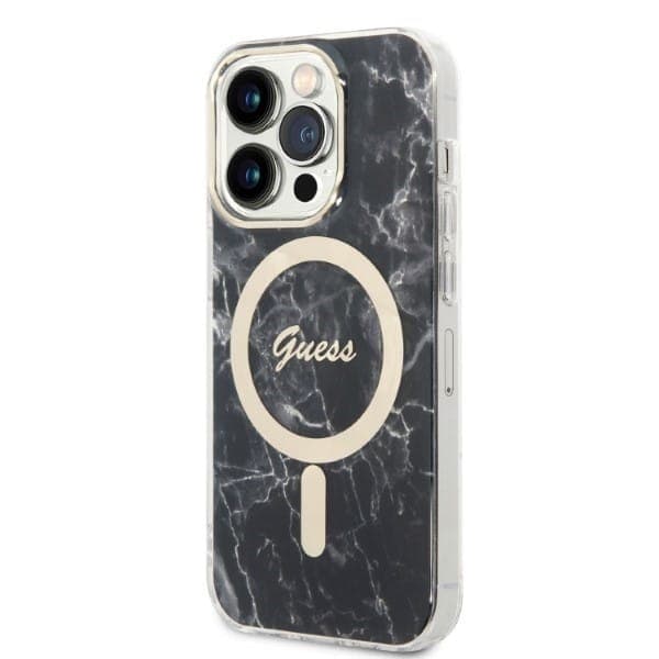 Guess Marble MagSafe - Apple iPhone 14 Pro Max - Μαύρο 2