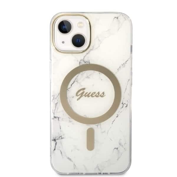Guess Marble MagSafe - Apple iPhone 14 Plus / 15 - Λευκό 3