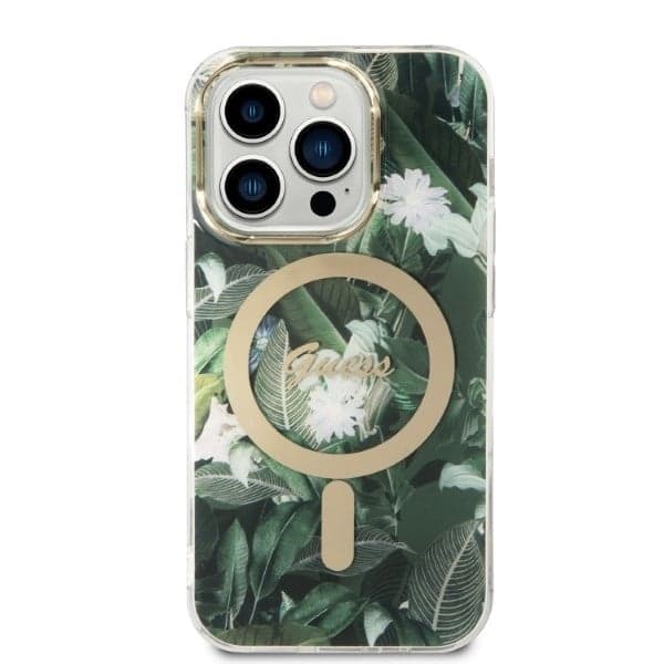 Guess Jungle MagSafe - θήκη για Apple iPhone 14 Pro - Πράσινο 3