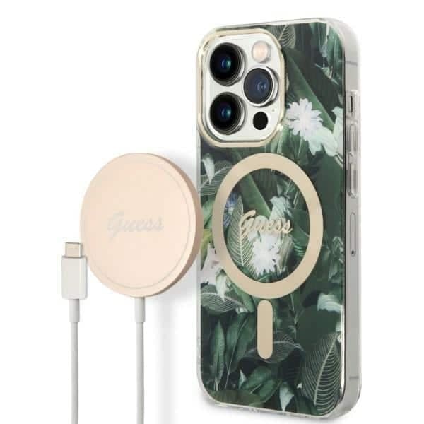 Guess Jungle MagSafe - Apple iPhone 14 Pro Max - Πράσινο