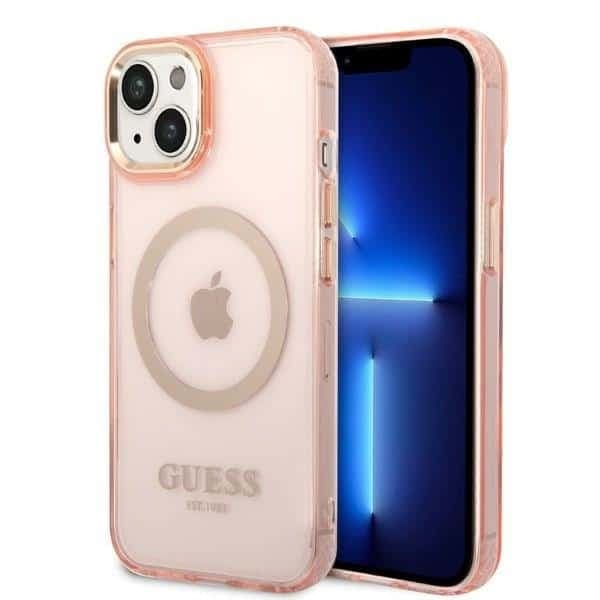 Guess Translucent - θήκη για Apple iPhone 14 Plus - Ροζ