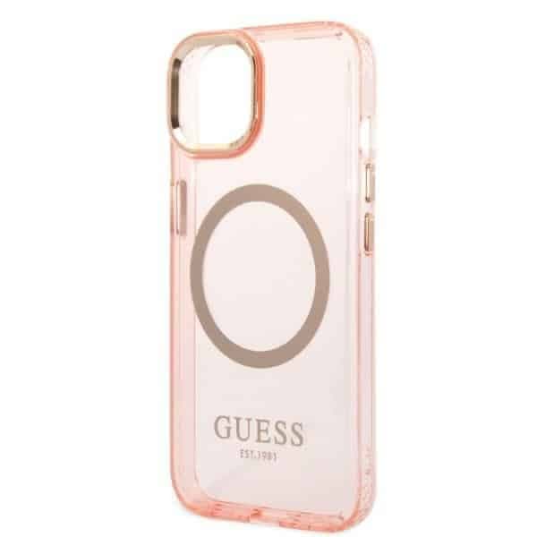 Guess Translucent - θήκη για Apple iPhone 14 Plus - Ροζ 6