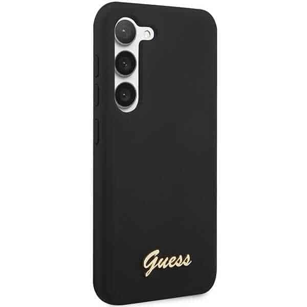Guess Silicone Vintage Gold Logo - θήκη για Samsung Galaxy S23+ - Μαύρο 4