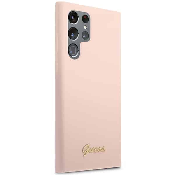 Guess Metal Logo - θήκη για Samsung Galaxy S23 Ultra - Ροζ 4