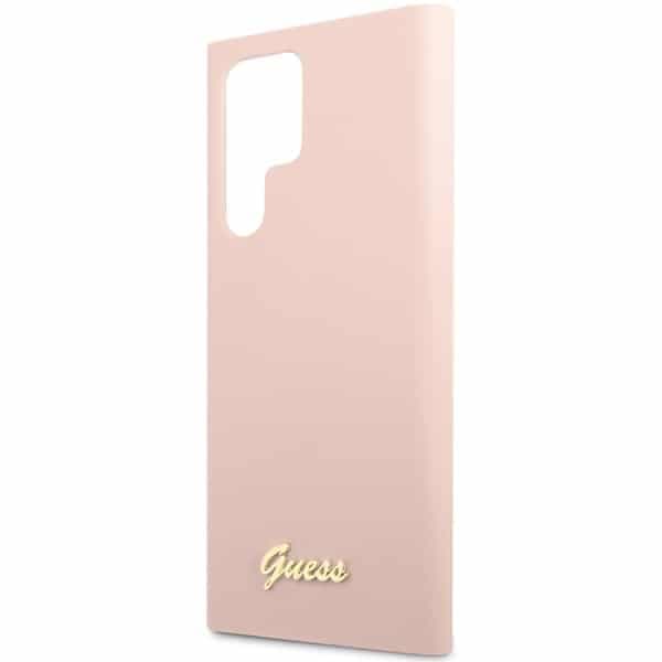 Guess Metal Logo - θήκη για Samsung Galaxy S23 Ultra - Ροζ 6