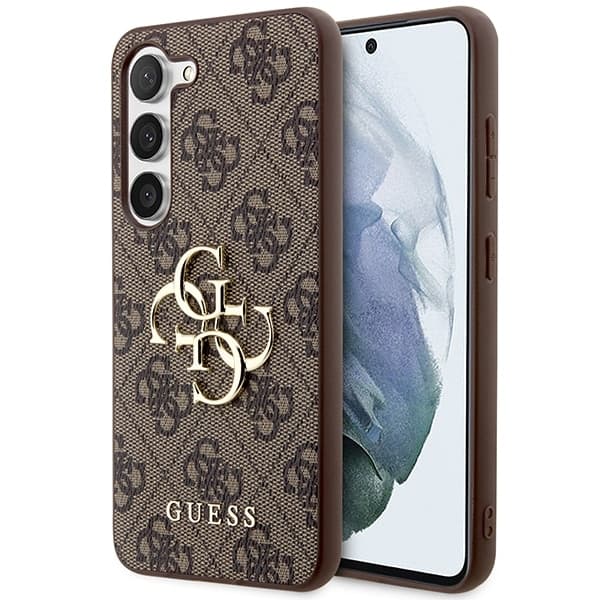 Guess Big Metal Logo - θήκη για Samsung Galaxy S23 - Καφέ