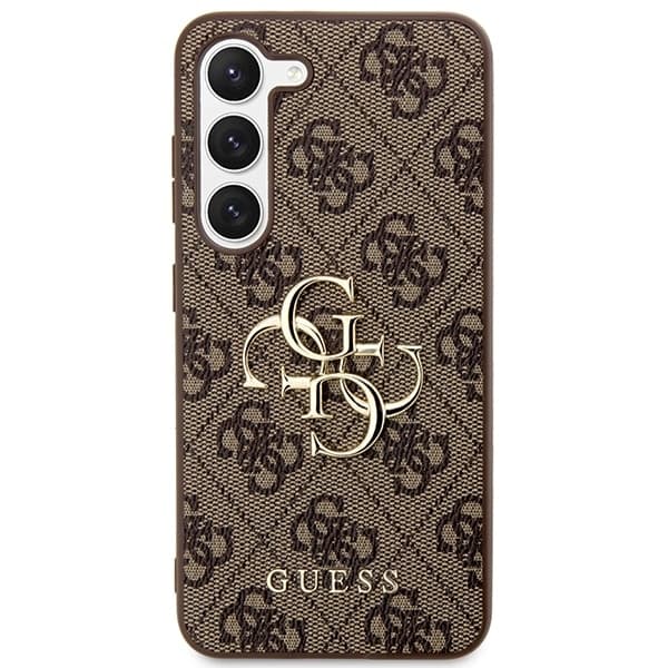 Guess Big Metal Logo - θήκη για Samsung Galaxy S23 - Καφέ 3