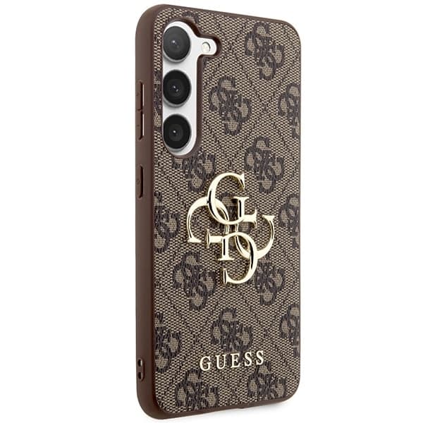 Guess Big Metal Logo - θήκη για Samsung Galaxy S23 - Καφέ 4