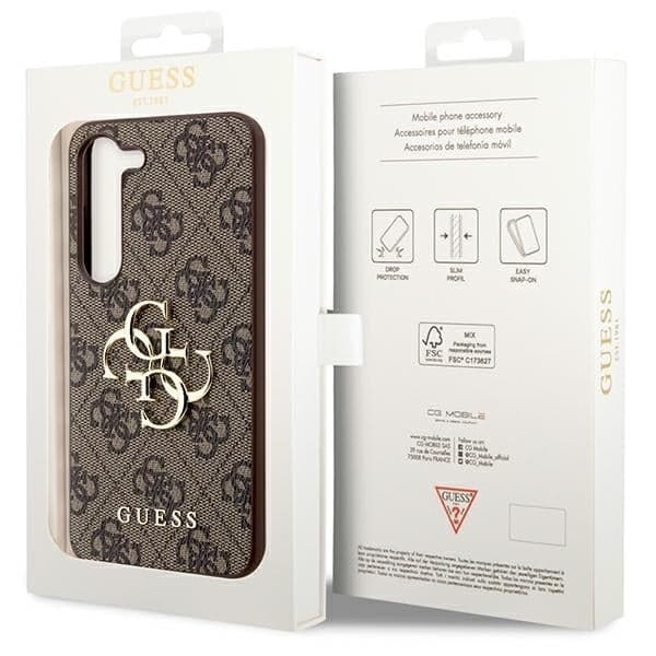 Guess Big Metal Logo - θήκη για Samsung Galaxy S23 - Καφέ 8