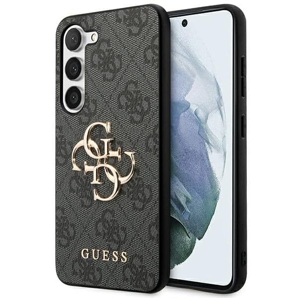 Guess Big Metal Logo - θήκη για Samsung Galaxy S23 - Γκρι
