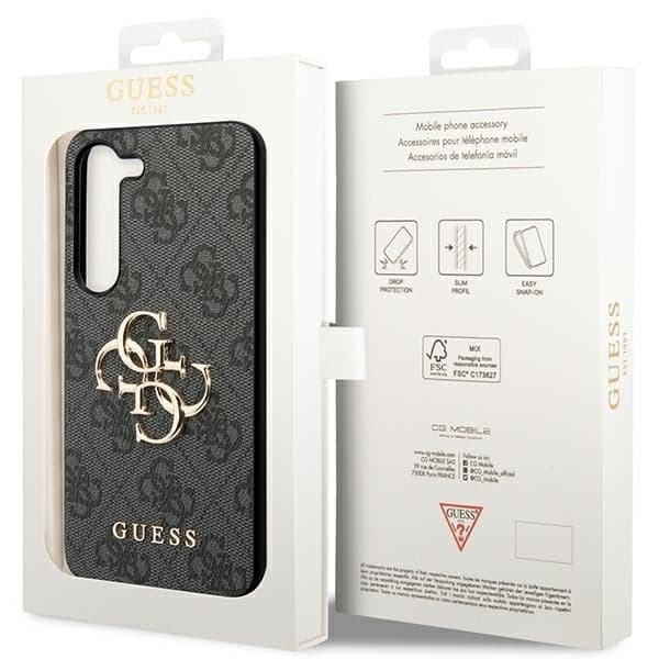 Guess Big Metal Logo - θήκη για Samsung Galaxy S23 - Γκρι 8