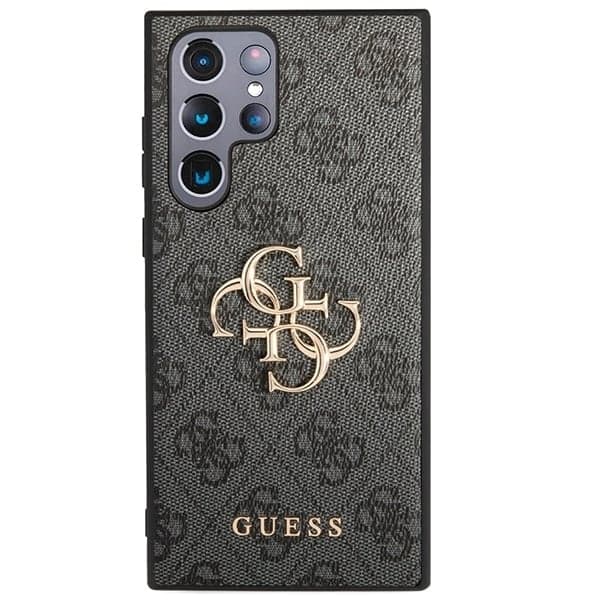 Guess Big Metal Logo - θήκη για Samsung Galaxy S23 Ultra - Γκρι 3