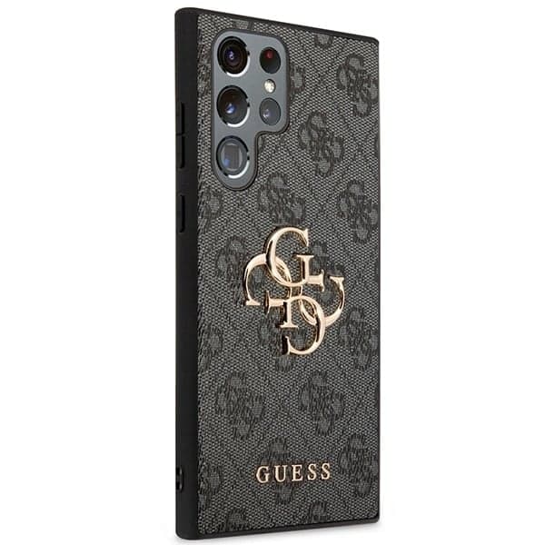 Guess Big Metal Logo - θήκη για Samsung Galaxy S23 Ultra - Γκρι 4