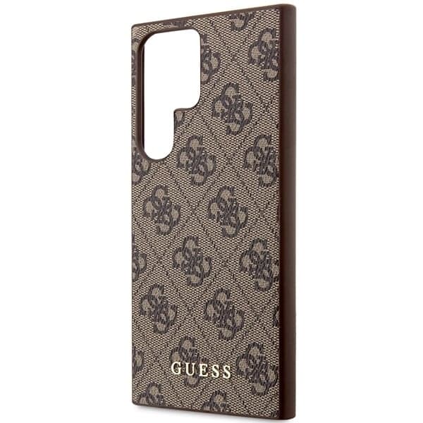 Guess 4G Metal Gold - θήκη για Samsung Galaxy S23 Ultra - Καφέ 6