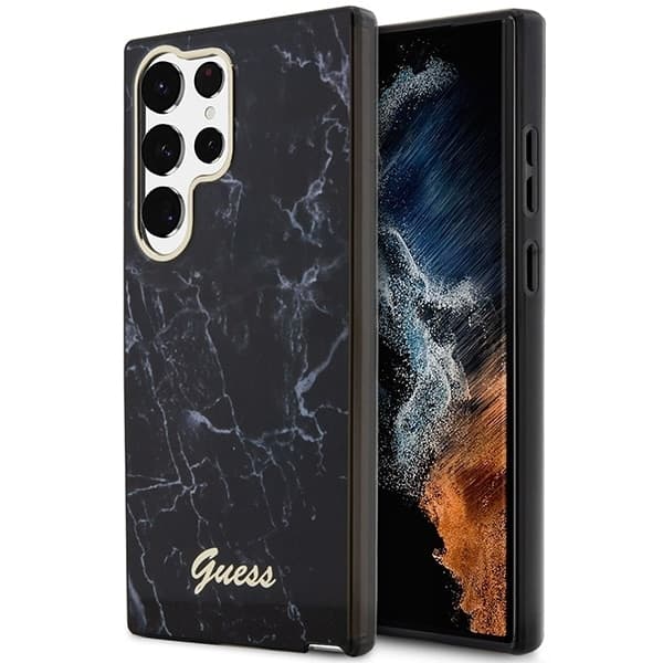 Guess Marble - θήκη για Samsung Galaxy S23 Ultra - Μαύρο
