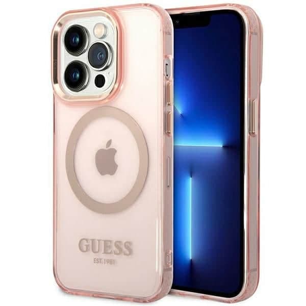 Guess Translucent - θήκη για Apple iPhone 14 Pro Max - Ροζ