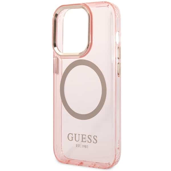 Guess Translucent - θήκη για Apple iPhone 14 Pro Max - Ροζ 6