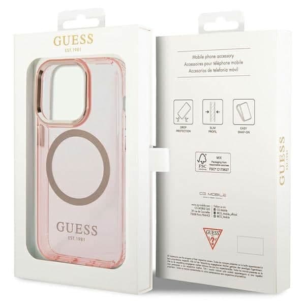 Guess Translucent - θήκη για Apple iPhone 14 Pro Max - Ροζ 8