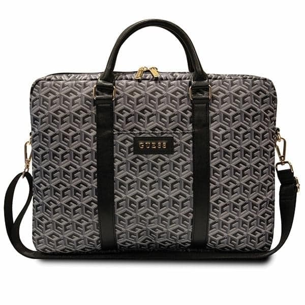 Guess Τσάντα GUCB15HGCFSEK 16" μαύρο/black GCube Stripes
