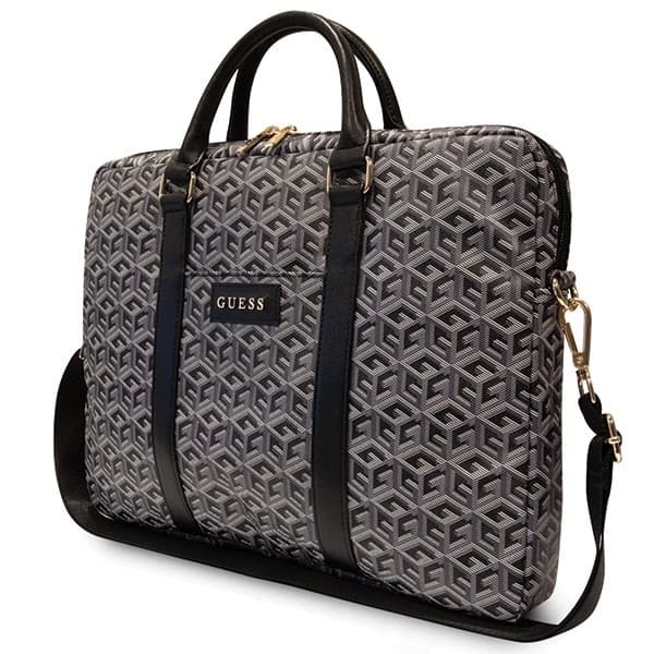 Guess Τσάντα GUCB15HGCFSEK 16" μαύρο/black GCube Stripes 2