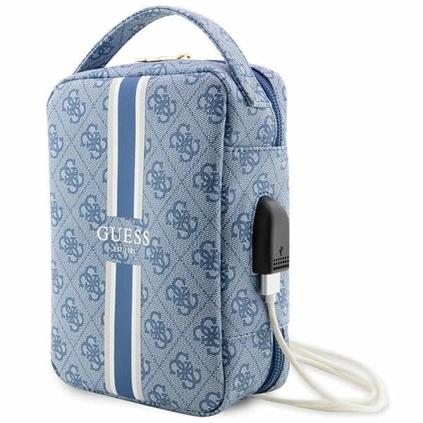 Guess Τσάντα GUHBP4RPSB Organizer Μπλε/blue 4G Printed Stripes
