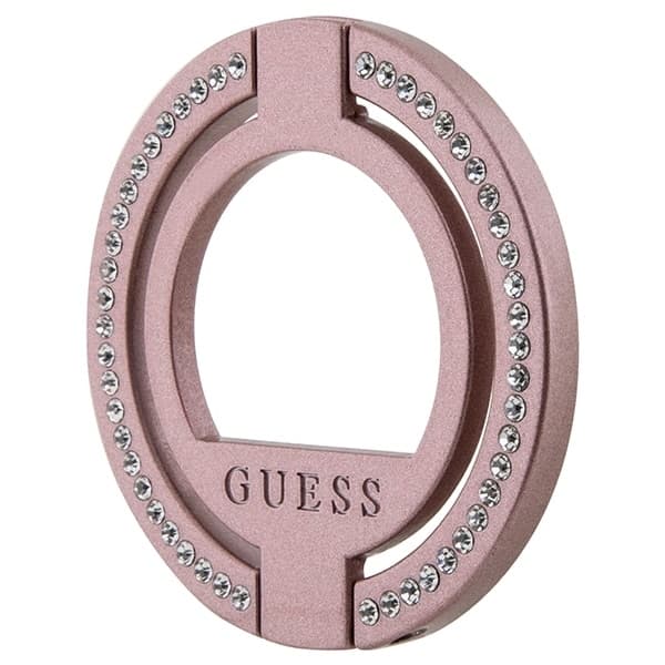 Guess MagSafe Ring stand GUMRSALDGP ροζ/pink Rhinestone 2