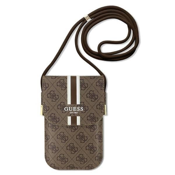 Guess Τσάντα GUOWBP4RPSW καφέ/brown 4G Stripes