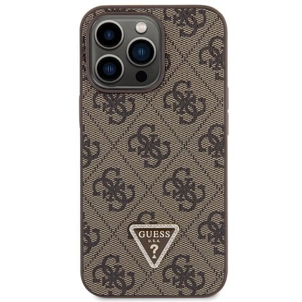 Guess Crossbody 4G Metal Logo - θήκη για Apple iPhone 13 / Pro - Καφέ 3