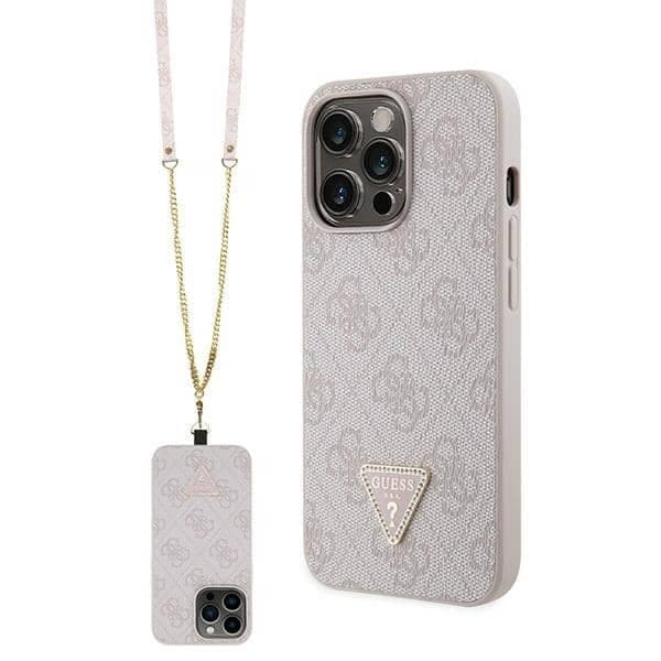 Guess Crossbody 4G Metal Logo - θήκη για Apple iPhone 13 Pro Max - Ροζ