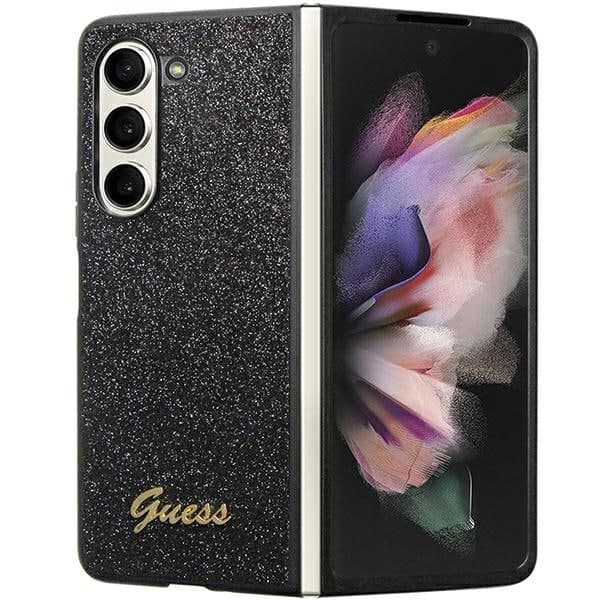 Guess Glitter Script - θήκη για Samsung Galaxy Z Fold5 - Μαύρο