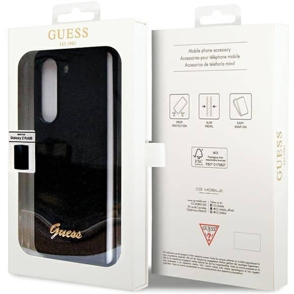 Guess Glitter Script - θήκη για Samsung Galaxy Z Fold5 - Μαύρο 7