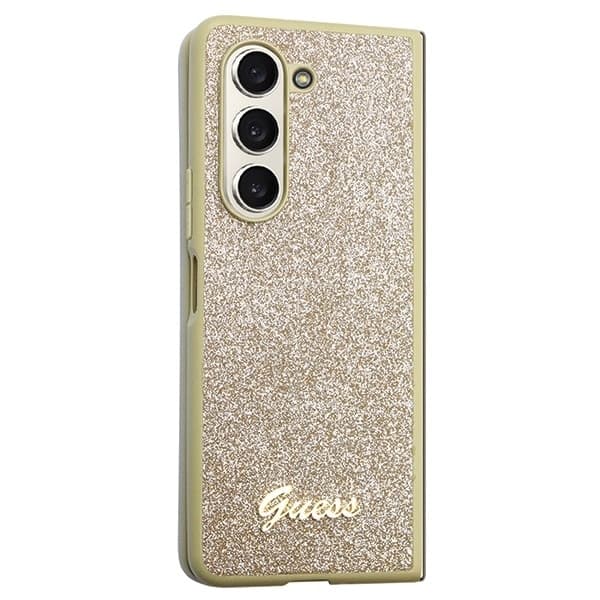 Guess Glitter Script - θήκη για Samsung Galaxy Z Fold5 - Χρυσό 5